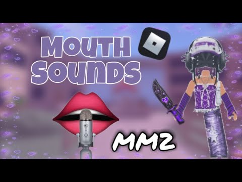 Playing mm2 roblox || mouth sounds + gum chewing ✨🫶🏻