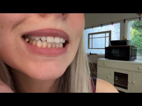 ASMR EXTREME CLOSE-UP Gum Chewing Whisper Ramble