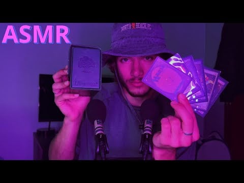 ASMR // PERFECT For Sleep 😴😴😴 (Tapping, scratching, and whispering with my MTG deck)