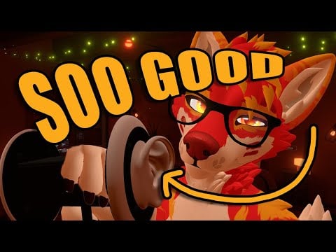 A Furry ASMR Experience SOO GOOD Sleep Is Inevitable 🫠 (Good Kitty/Good Puppy ASMR) [VRChat 3DIO]