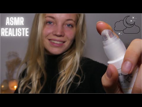 Je m'occupe de toi I ASMR Attention Personnelle (sons réalistes) I Soins du visage, hair brushing...