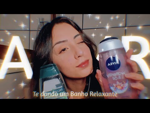 ASMR TE DANDO UM BANHO RELAXANTE 🚿