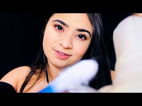 ASMR: FAZENDO A LIMPEZA DO SEU PIERCING INFLAMADO! (Mouth sounds,sussurros😴).