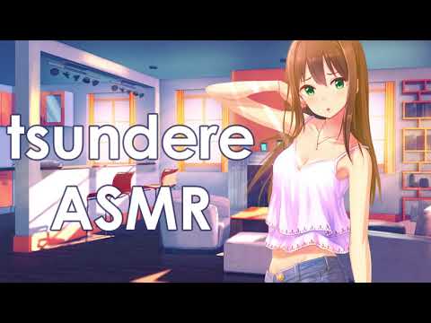 ❤︎【ASMR】❤︎ Tsundere's Sticky Situation