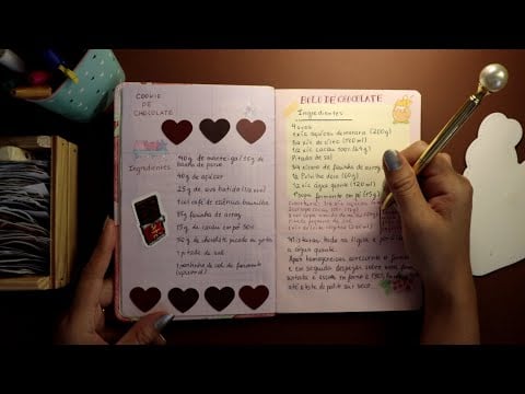 ASMR Não intencional, Escrevendo um livro de receitas 