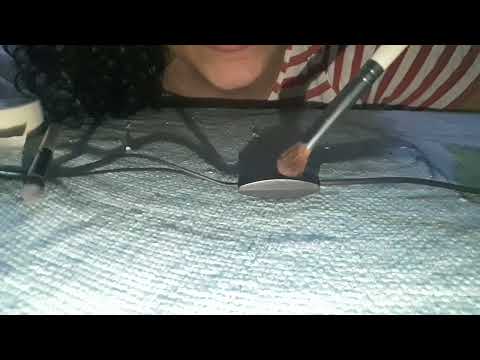 ASMR  CASEIRO /PINCEL NO MICROFONE/TAPPING/ SONS DE BOCA