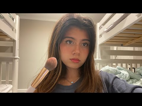 ASMR doing my makeup (soft spoken)