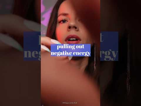 pulling negative energy from your aura 🫧 #asmr #asmrreiki #shorts #pluckingasmr