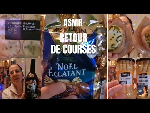 Asmr français, "Retour de courses" 🛒🛒🛒