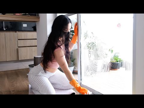 Window Cleaning ASMR without Talking