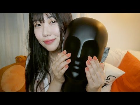 ASMR 편안하게 팅글 느끼고 싶을땐 더미헤드 만지작! 🧡 Dummyhead Tapping