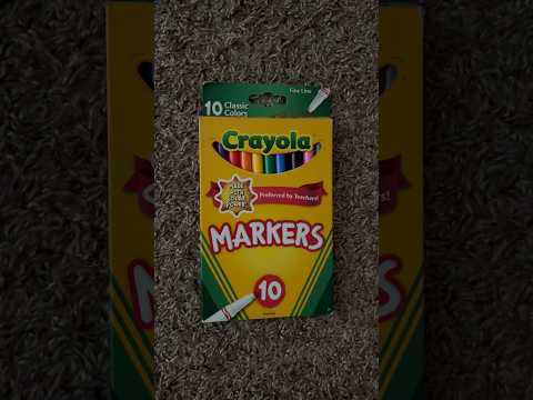 ASMR Tapping On A Crayola Marker Box #ASMR #Shorts