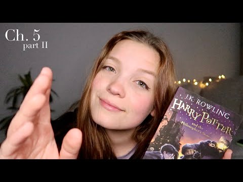 ASMR | Reading You A Bedtime Story During a Thunderstorm 🌧✨ (Harry Potter Ch. 5 Pt.2)