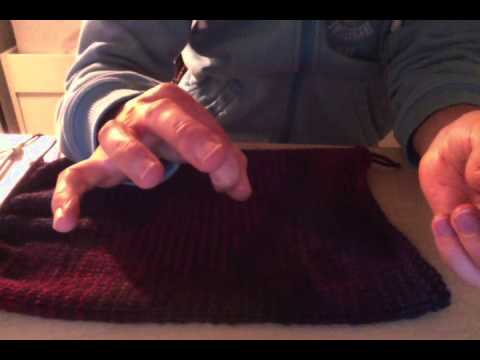 ASMR chat and showing off some knitting