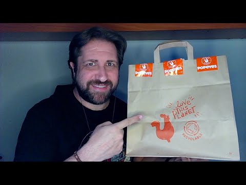 ASMR MUKBANG - TIRAS DE PECHUGA DE POLLO DE POPEYES