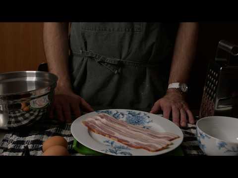 ASMR Cooking - Omelet with Bacon, Green Salad and Coffee