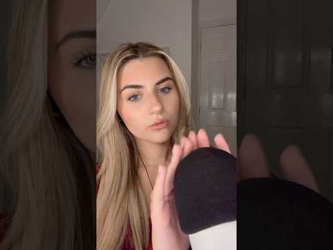tingly sounds using a foam mic cover🫶🏼✨ #asmr #relax #asmrsounds #tingles #asmrscratching #shorts