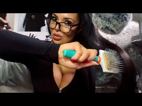 ASMR // RELAXING HAIR BRUSHING & STRESS RELIEVING HAIR PLAY ♡