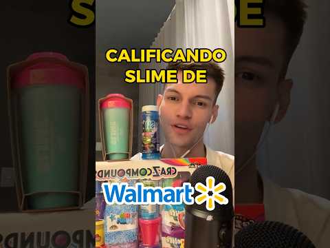 EL SLIME DE WALMART ES EL MEJOR DE MÉXICO? #asmr CALIFICANDO SLIME DE WALMART #shorts #asmrvideo