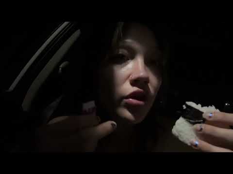 ASMR eating sounds (up close whispers, mouth sounds)