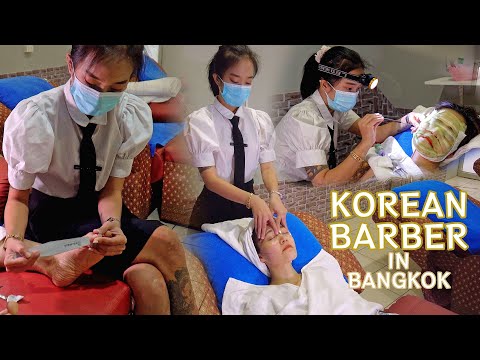 Great Head-to-toe full SERVICE CARE by professional uniform woman at Barbershop (Part1) | ASMR