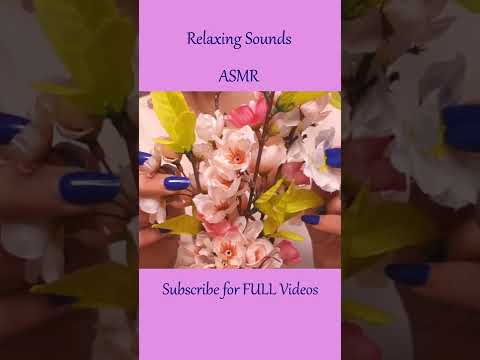 ASMR Relaxing Sounds ❤️ Artificial Flowers #shorts
