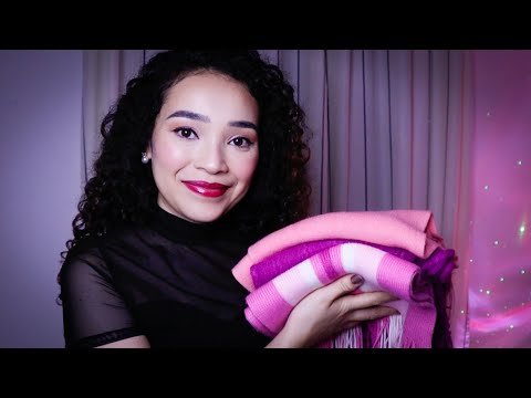 (ASMR) LOJA DE CACHECÓIS 🧣Vendedora Roleplay