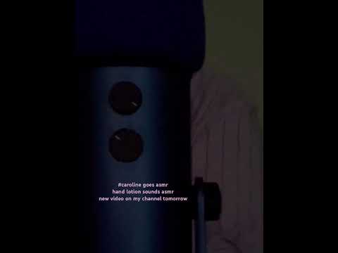 ASMR hand lotion sounds