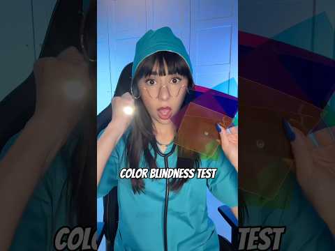ASMR color blindness test 🖍️ Doctor Eye Exam #asmr #comedy #shorts