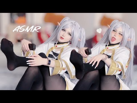 ASMR Tights Scratching | Frieren Cosplay #asmr #asmrcosplay