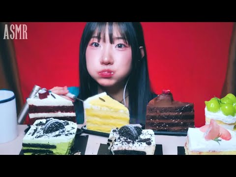 ASMR 투썸 케이크 사랑해요….. | 아이스박스 외6종 조각케이크 먹방MUKBANG
