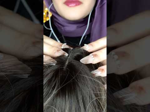 Wig On Mic - Scalp Scratching 🤤✨ #asmr #tingles #visualtingle #relax #asmrmassage #asmrhairplay