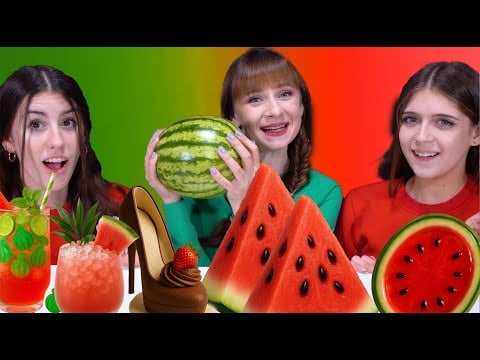 Watermelon Cocktail ASMR: The Ultimate Gummy Food Challenge!
