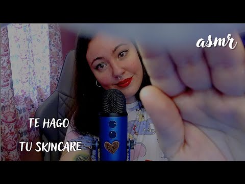 ASMR | Te hago Skincare relajante 💗| Susurros, tapping, visuales