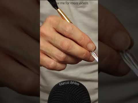 ASMR Tapping And Rotating Together Make Up Brush Handles #short