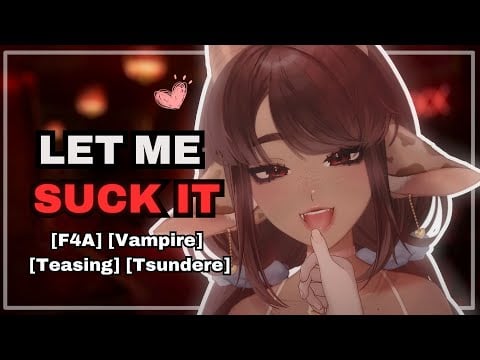 [SPICY] Your Vampire Roommate Wants to Suck You! ASMR