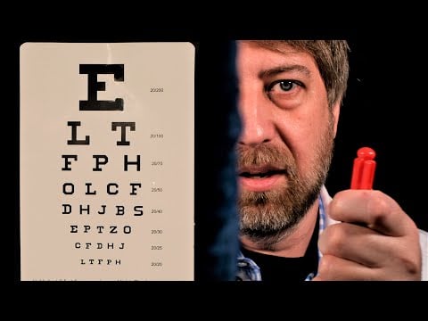 ASMR Relaxing Orbital Exam - Medical roleplay