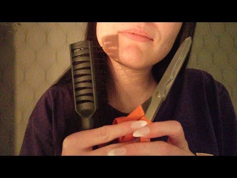 ASMR- Cutting your hair roleplay