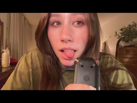 ASMR | Ear to Ear Dry Mouth Sounds with the TASCAM