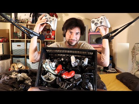 ASMR avec le cimetière de manettes HS de mon pote François