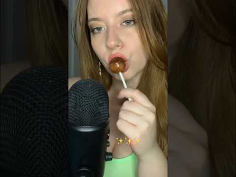 ASMR Lollipop 🍭👄 #asmr #shorts