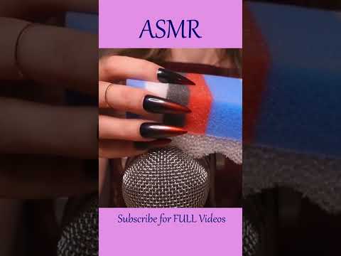 ASMR Mic Scratching with a Sponge ❤️#shorts