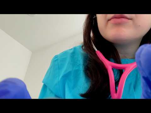 ASMR| Full Face/Neck Hospital Examination-Tingling! (Medical Roleplay, Soft Spoken)