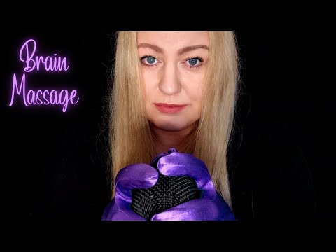 ASMR SATIN GLOVES BRAIN MASSAGE (NO TALKING)