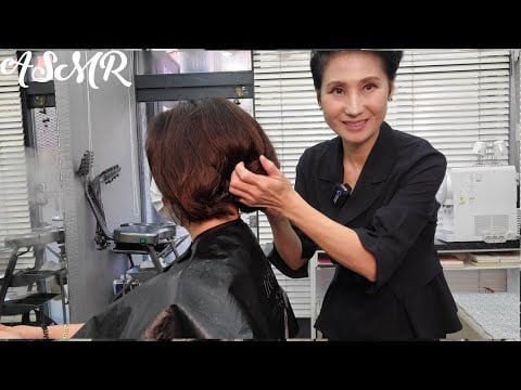 미용실 ASMR  흰머리커버 초코브라운   Gray hair cover chocolate brown/Korean hair salon