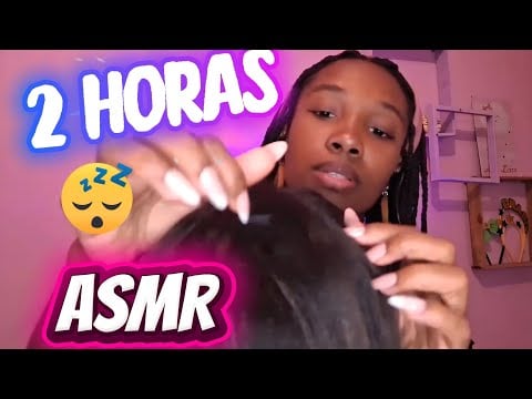 ASMR +2 HORAS ✨️ Lavando, Finalizando, Tirando Piolho Babyliss, chapinha e Cabeleireira 💆🏾‍♀️
