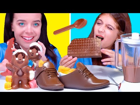 Real Food vs Chocolate Food Challenge | Funny Kitchen Tricks by Lilibu Best Compilation