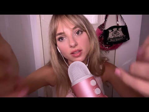 ASMR Positive Affirmations & Face Touching/Hand movements ☁️🎀