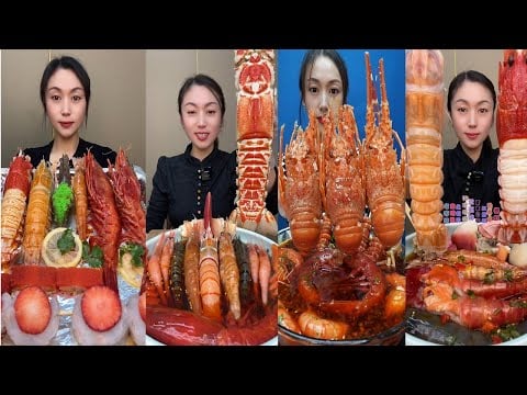🦐🔥 Epic Seafood Feast with ASMR Eating Sounds  #seafoodboil #mukbang