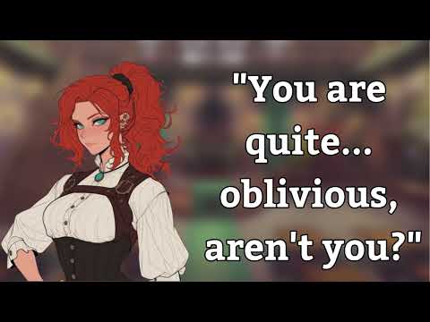 {Asmr} Hot receptionist at the adventurers guild flirts with you [oblivious listener] [f4a]